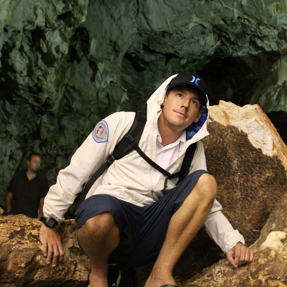 Taylor Anderson in Macedonian Cave